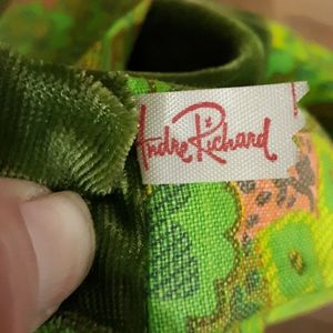 Vintage Designer Andre Richard Makeup Roll Bag.